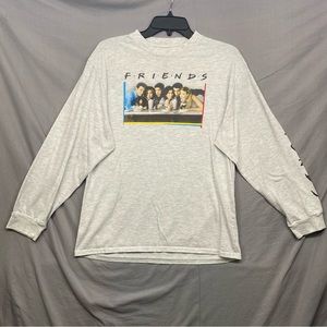 Friends Front & Sleeve Logo‎ Light Heather Gray Women Size | XL